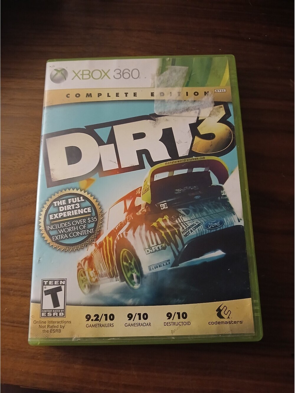 DiRT 3 -- Complete Edition Complete (Microsoft Xbox 360, 2012)